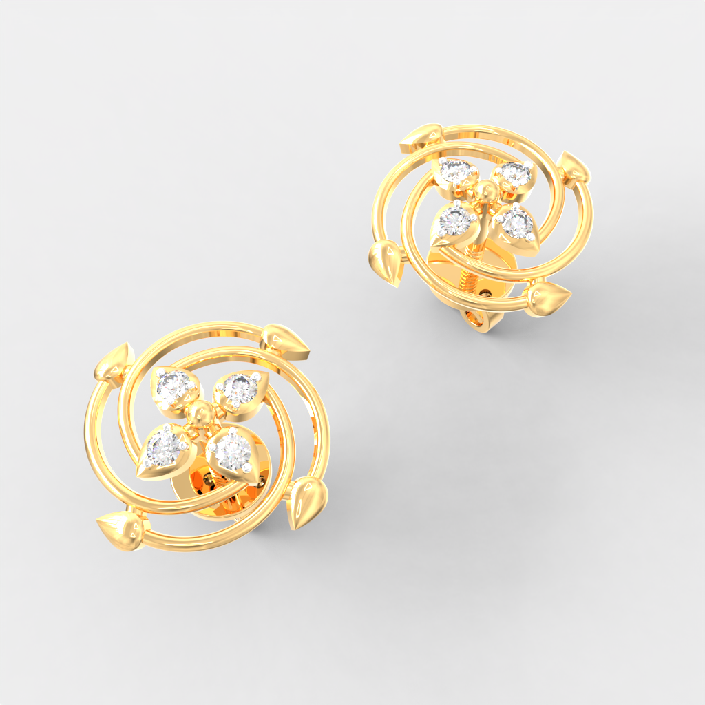 Orbit Blossom Diamond Studs