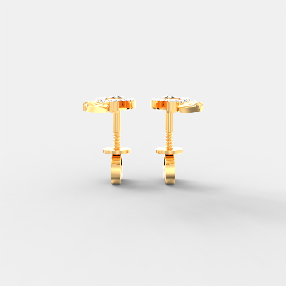 Enchanted Ribbon Diamond Studs