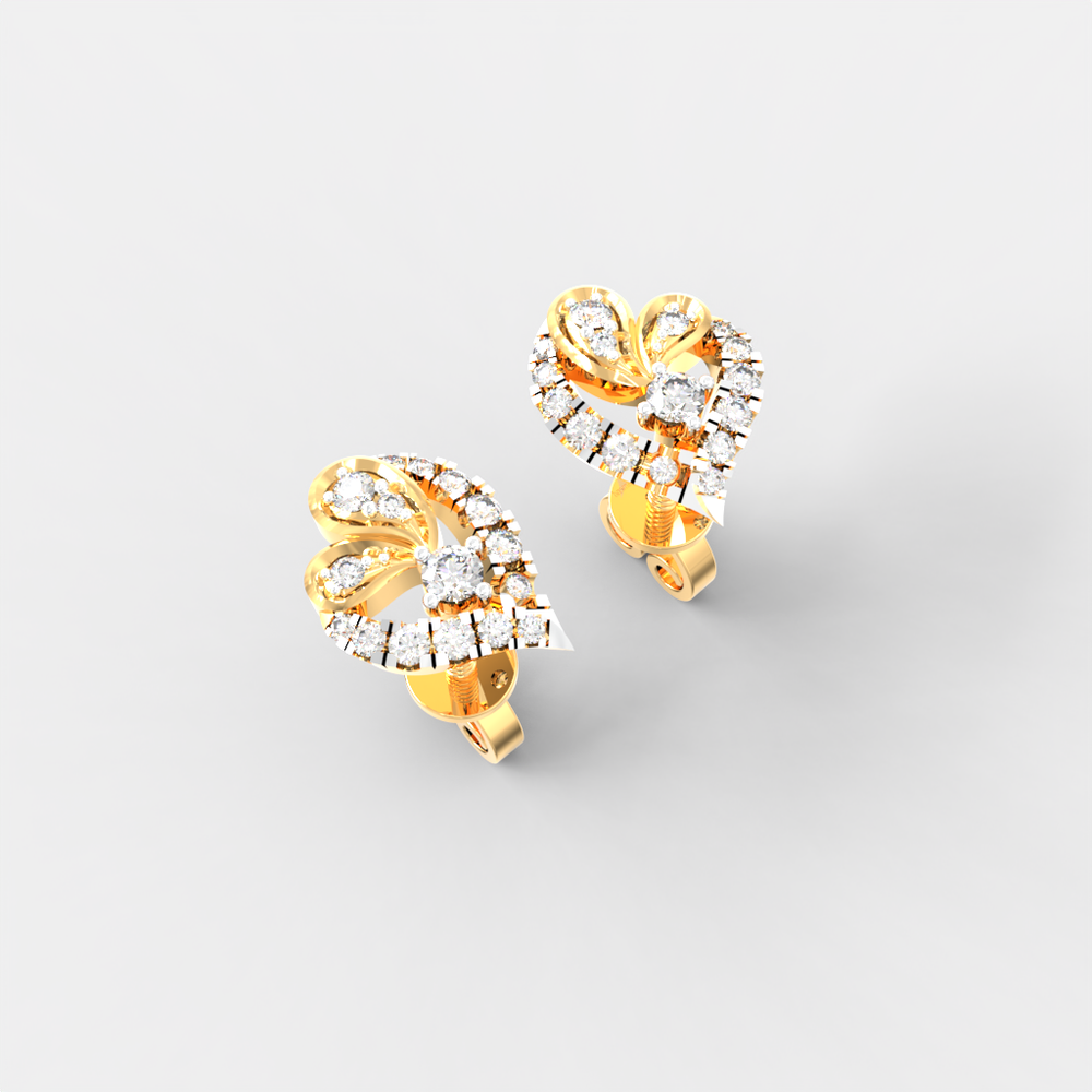 Royal Paisley Diamond Studs