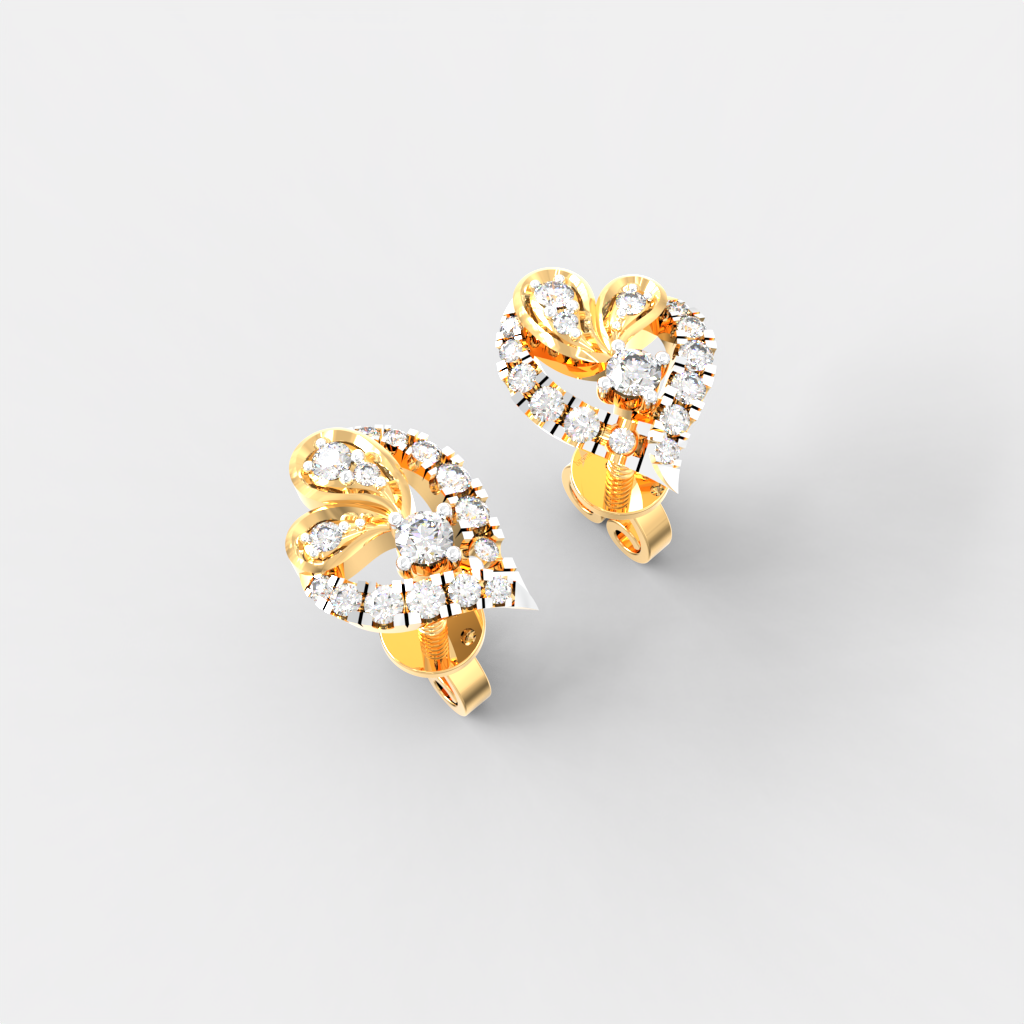 Royal Paisley Diamond Studs