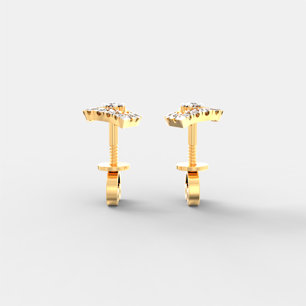 Royal Paisley Diamond Studs