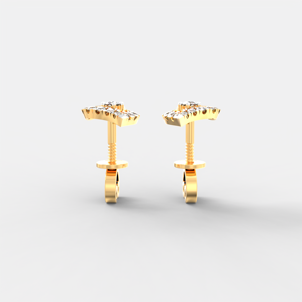 Royal Paisley Diamond Studs