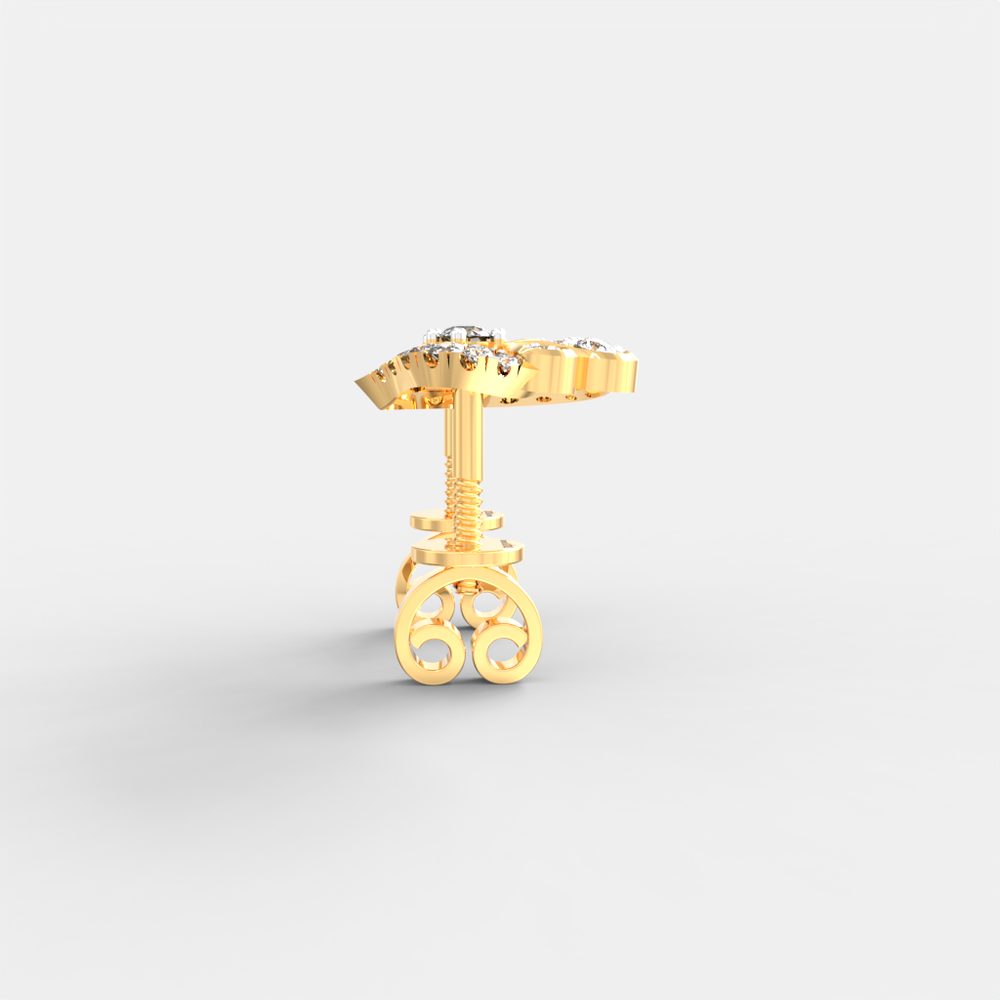 Royal Paisley Diamond Studs