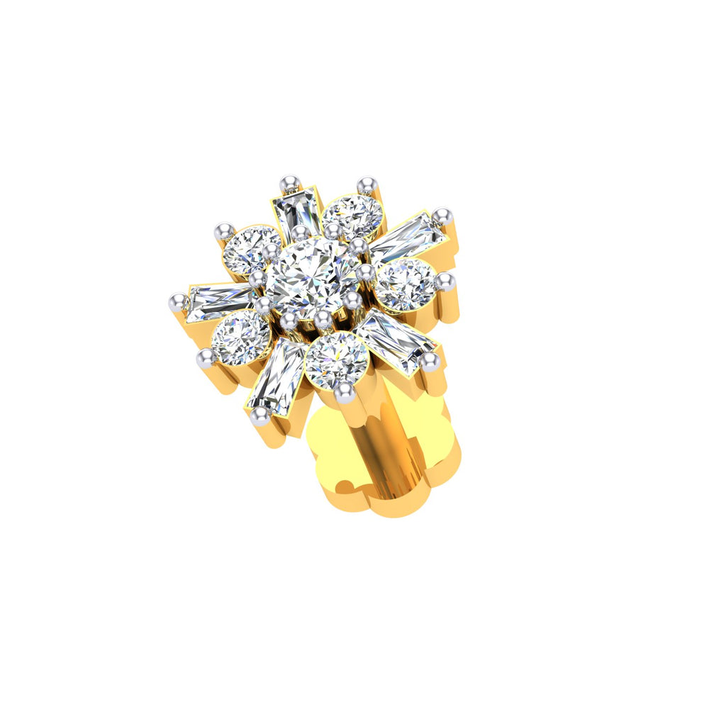 Celestial Bloom Diamond Nose Screw