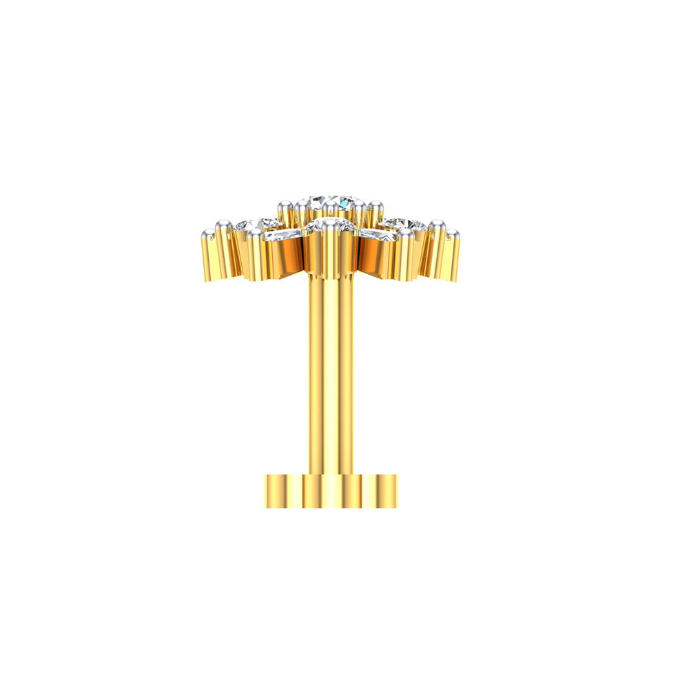 Celestial Bloom Diamond Nose Screw