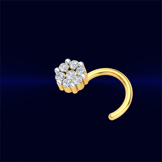 Rosette Spark Diamond Nose Ring