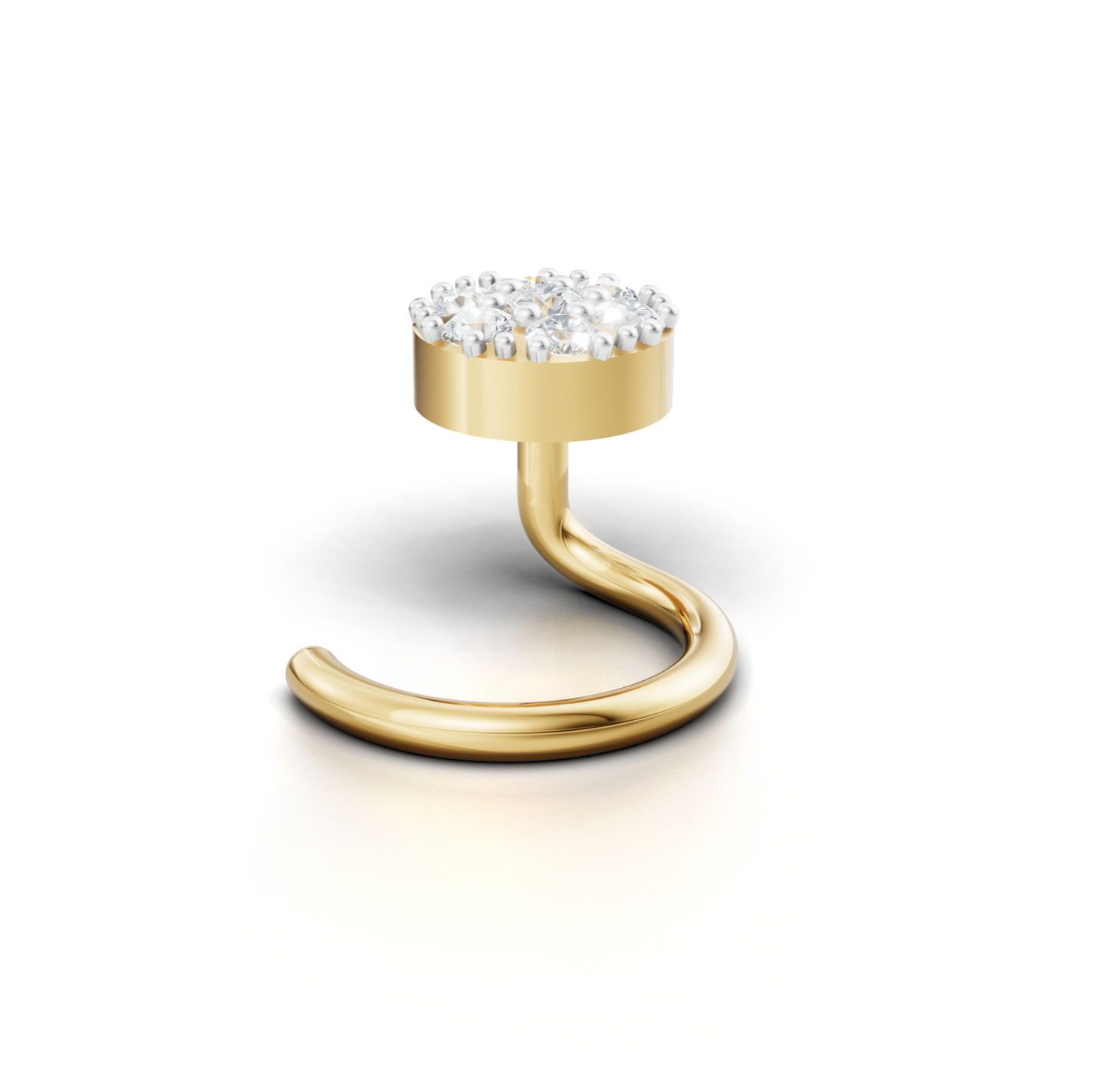 Celestial Bloom Diamond Nose Pin