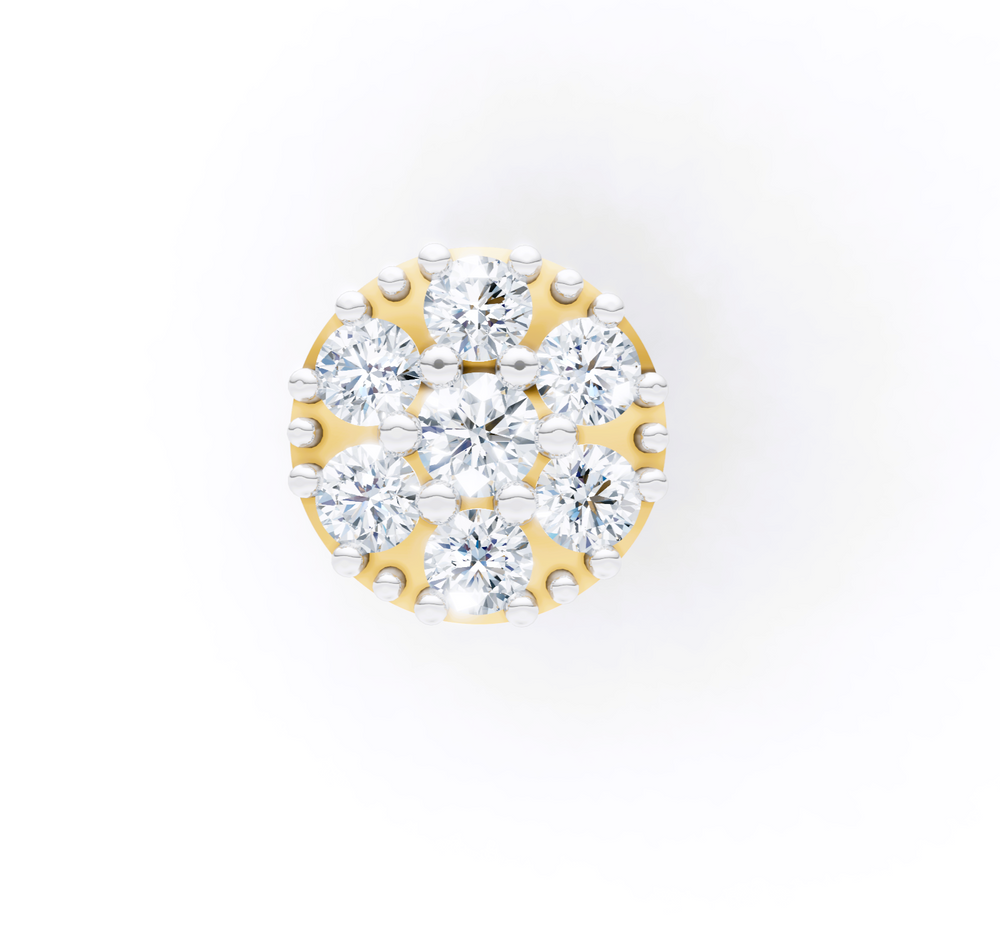 Celestial Bloom Diamond Nose Pin