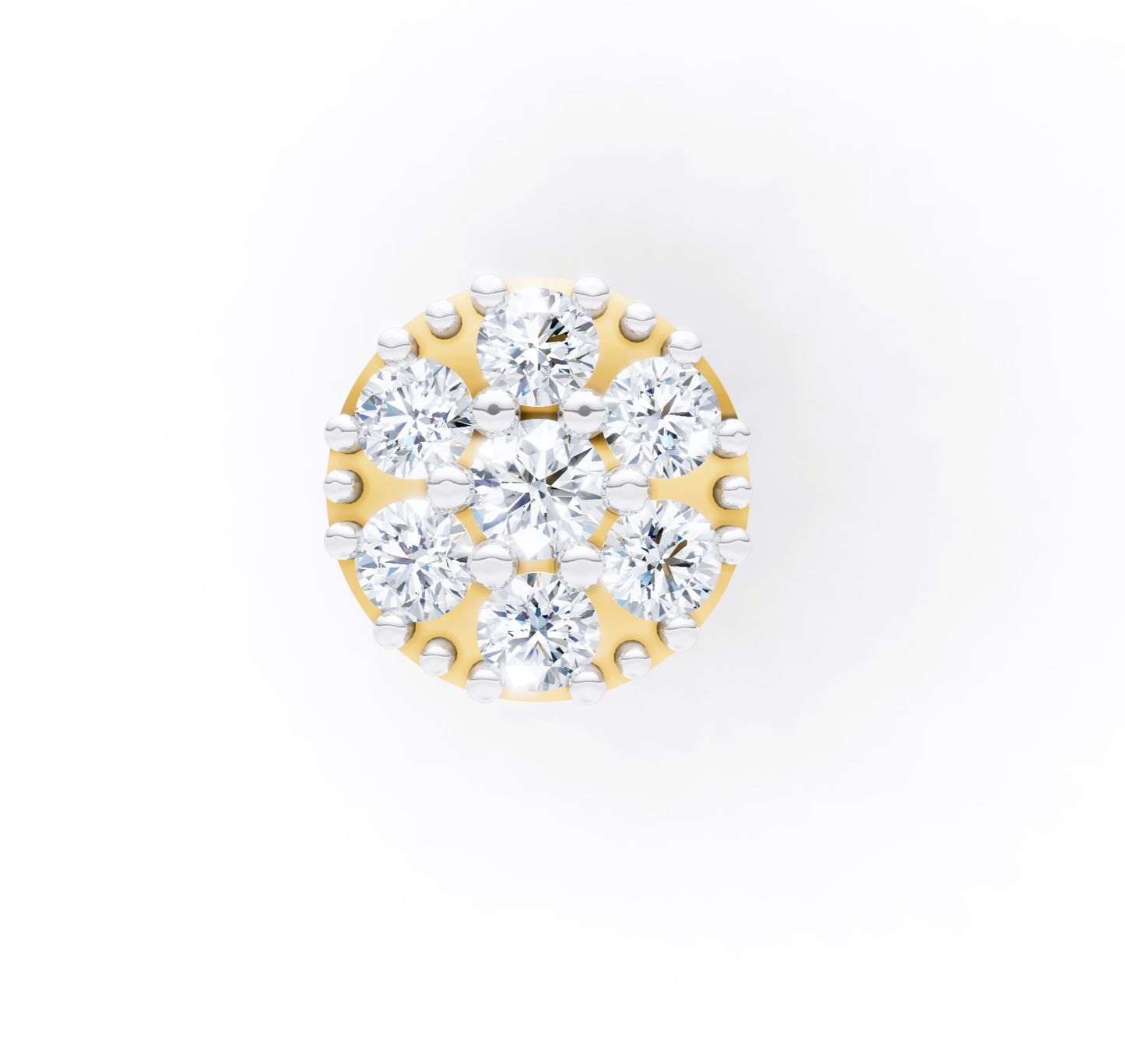 Celestial Bloom Diamond Nose Pin