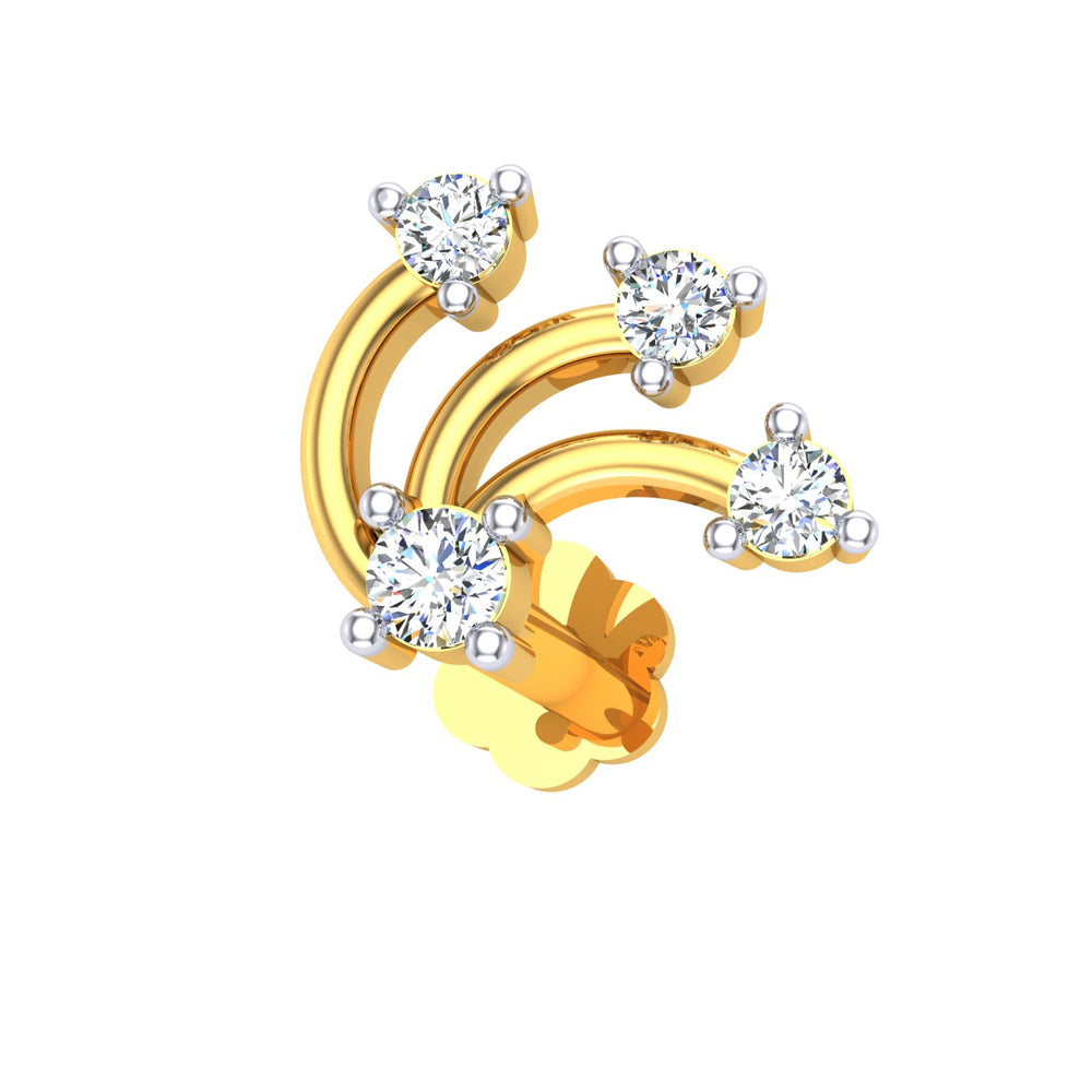 Celestial Arc Diamond Nose Pin