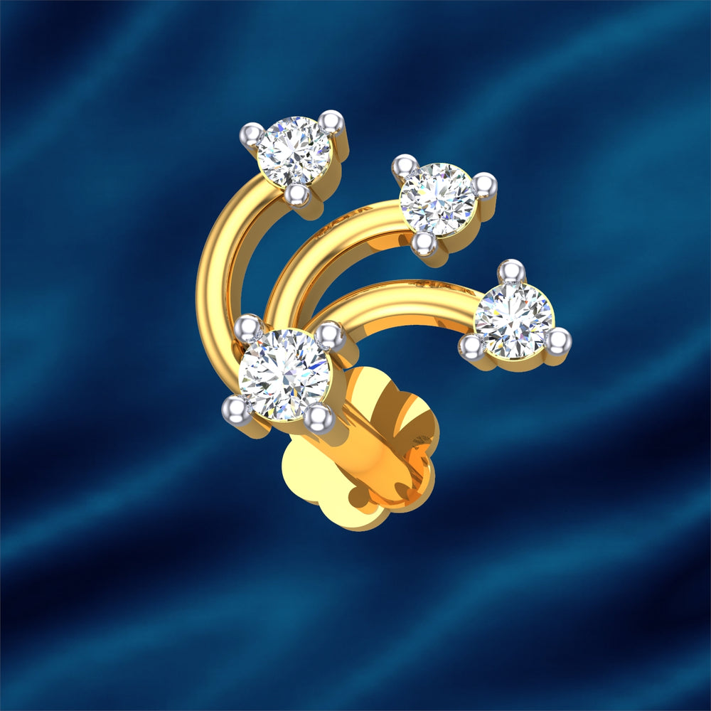 Celestial Arc Diamond Nose Pin