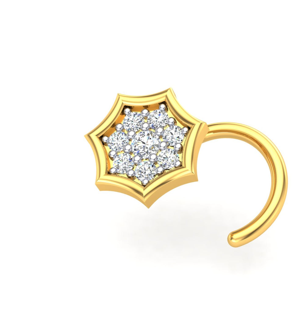 Royal Star Diamond Nose Ring