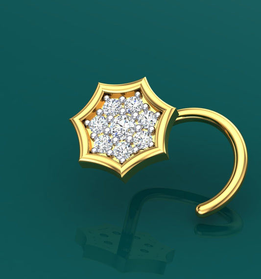 Royal Star Diamond Nose Ring