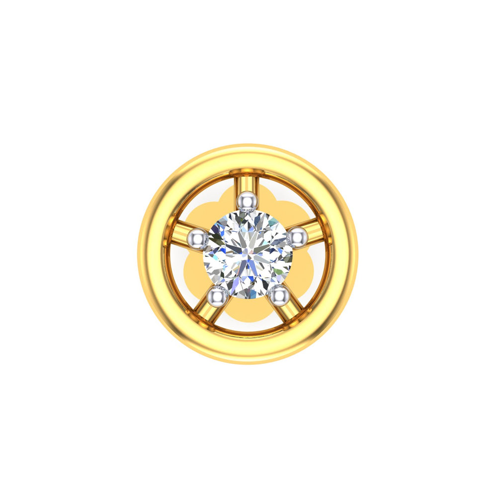 Halo Solitaire Diamond Nose Pin