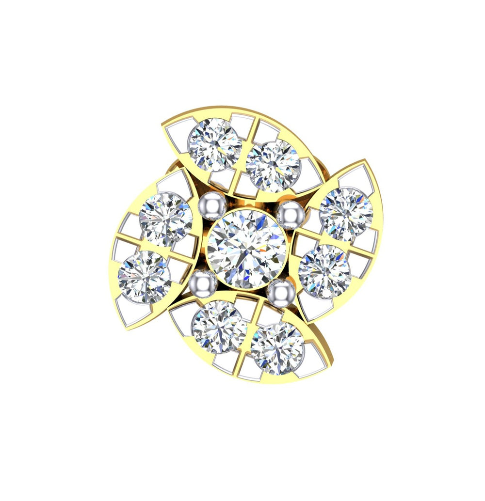Imperial Blossom Diamond Nose Pin