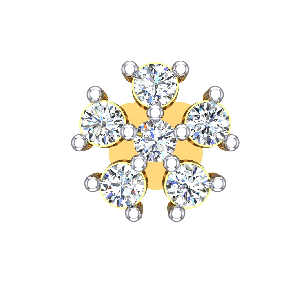 Snowflake Radiance Diamond Nose Pin