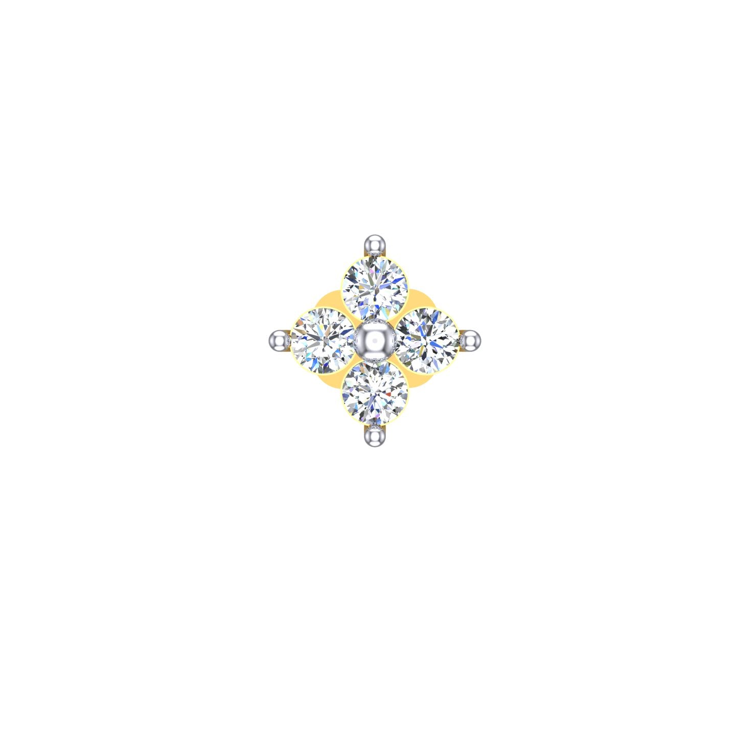 Stellar Bloom Diamond Nose Pin