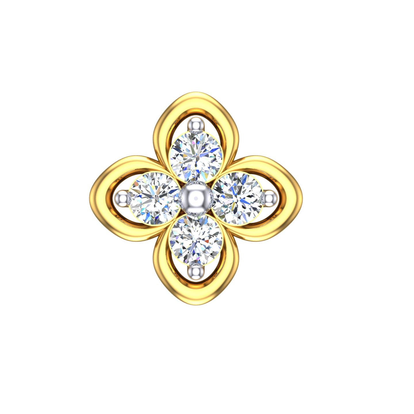 Buttercup Spark Diamond Nose Pin