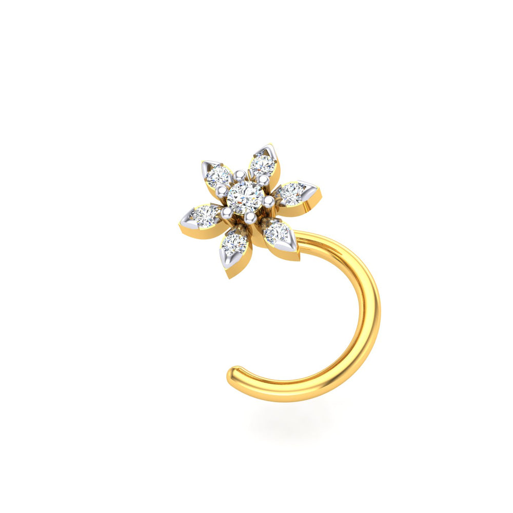Celestial Daisy Diamond Nose Pin