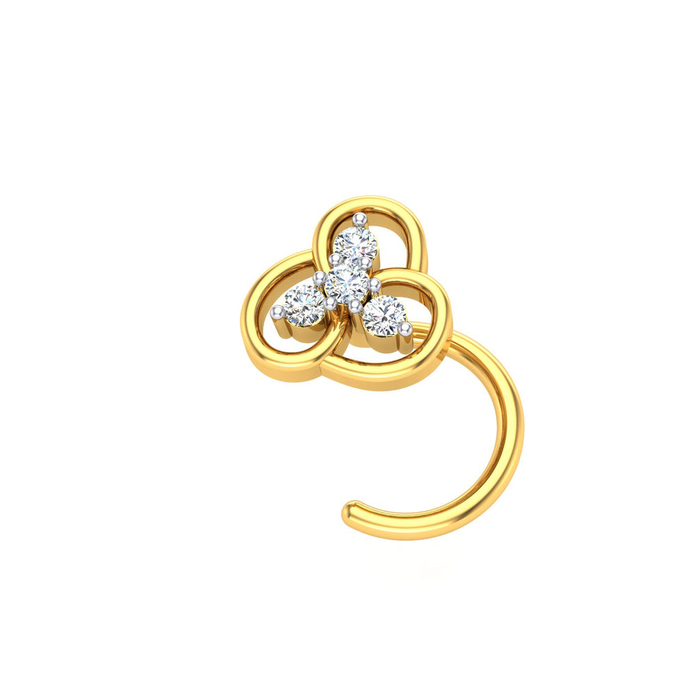 Infinity Trinity Diamond Nose Pin