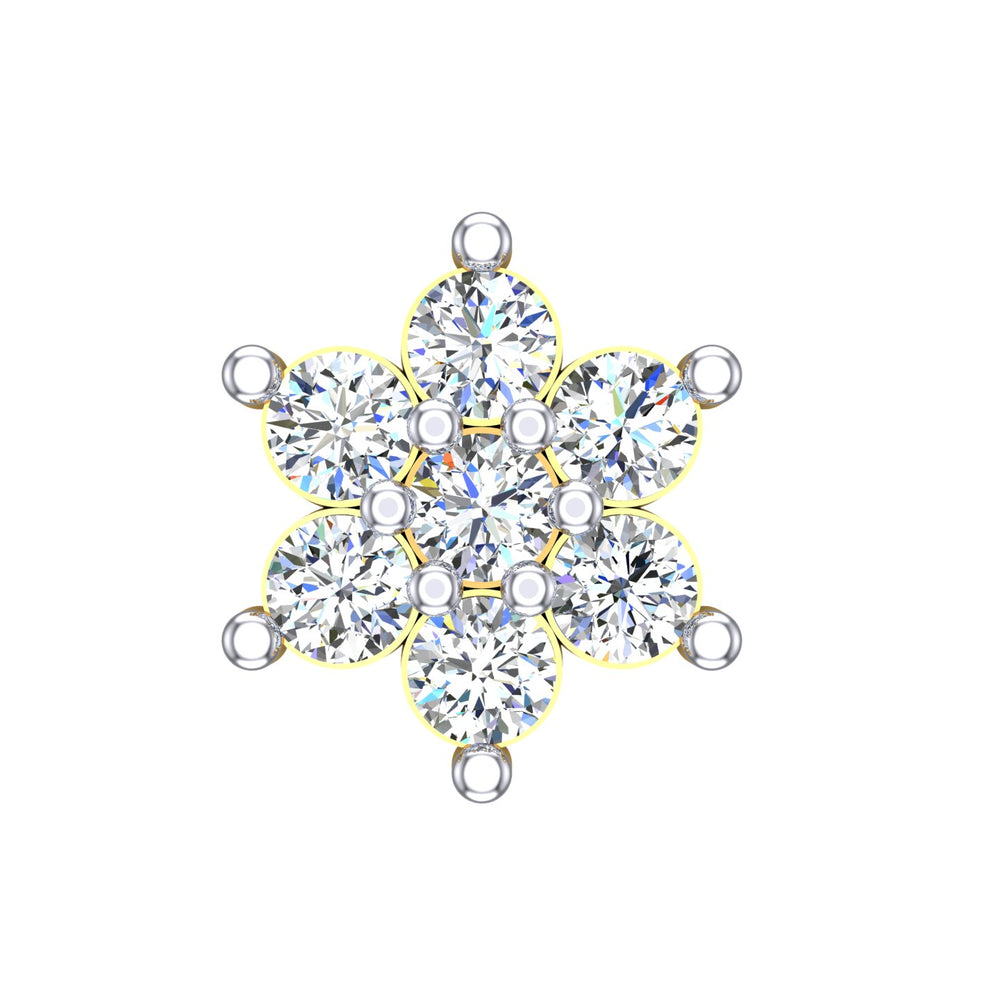 Celestial Blossom Diamond Nose Pin