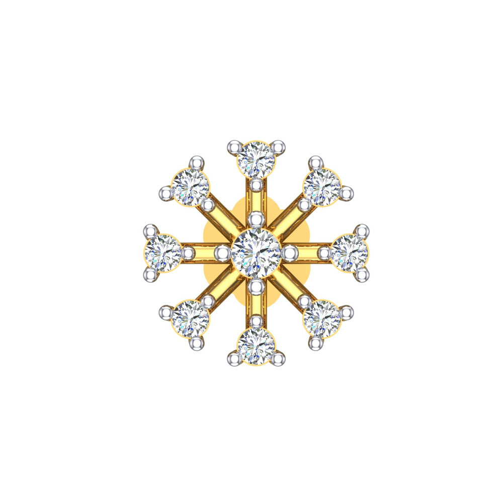 Celestial Starburst Diamond Nose Pin