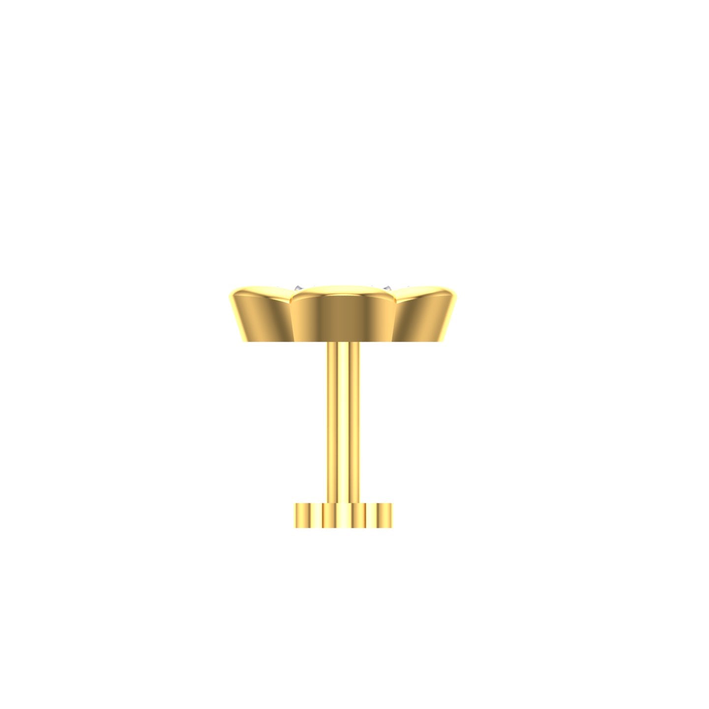 Rosette Bloom Diamond Nose Pin