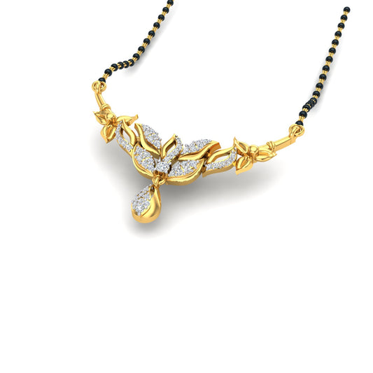 Diamond Bloom Drop Mangalsutra