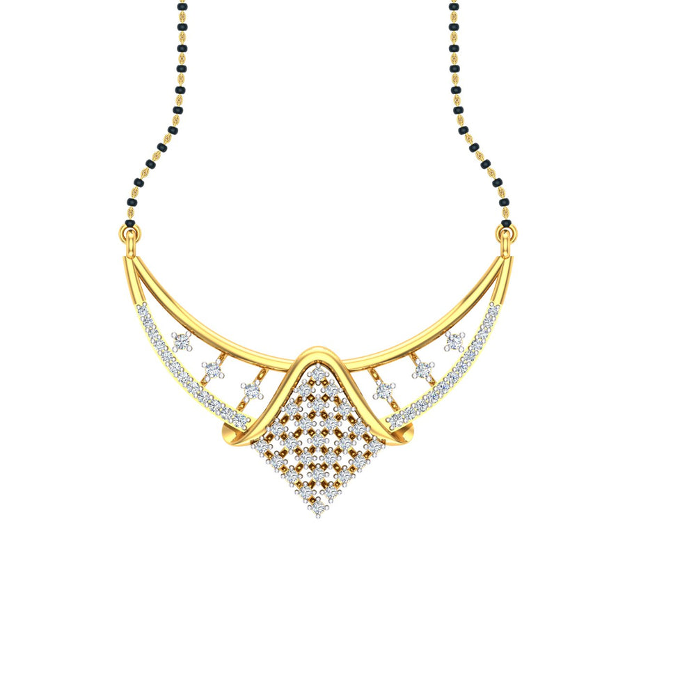 Diamond Cascade Mangalsutra
