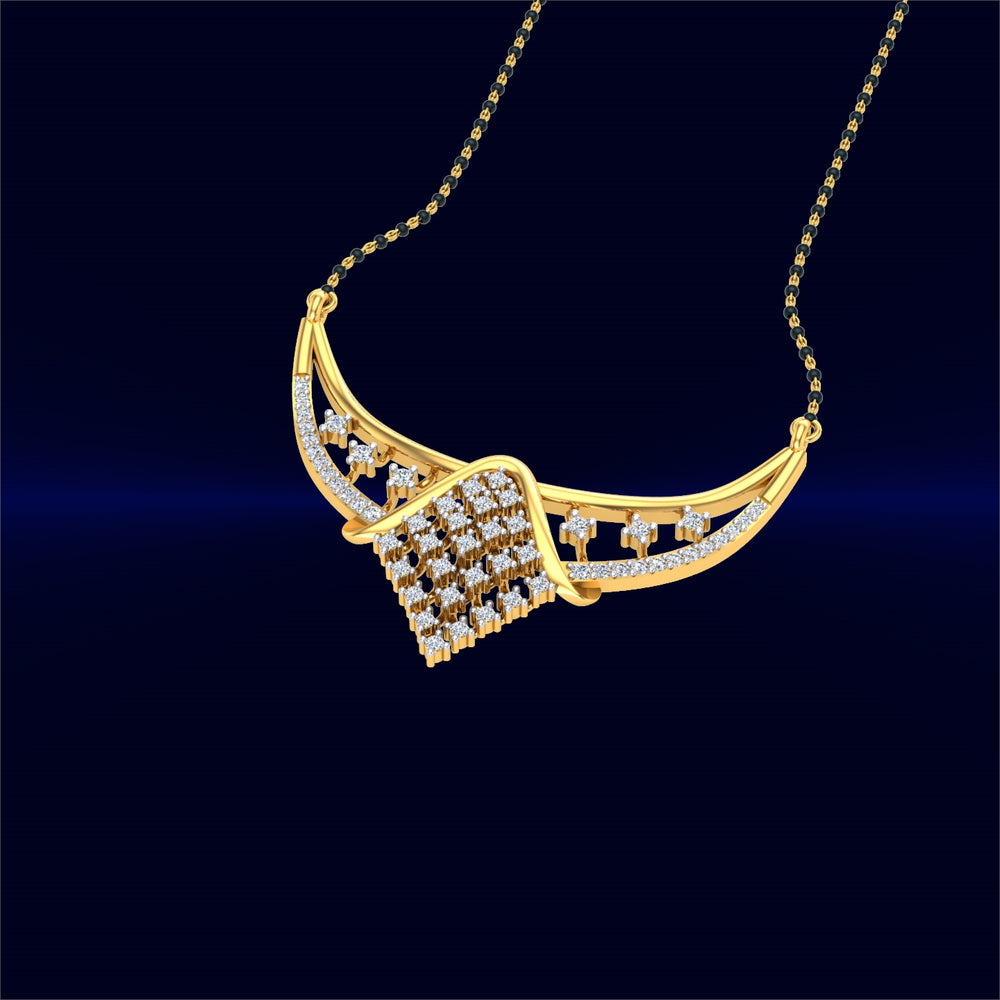 Diamond Cascade Mangalsutra