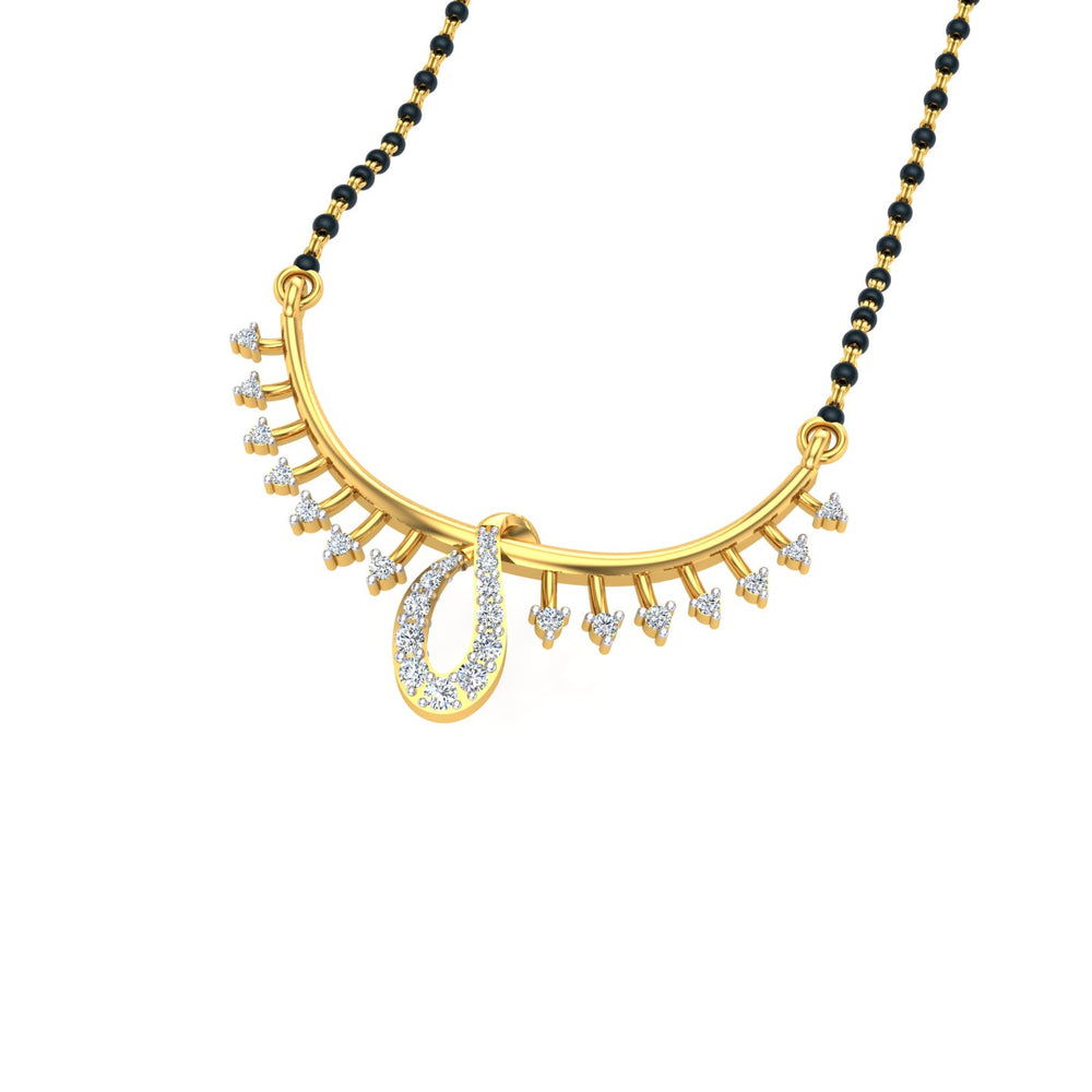 Dewdrop Arc Mangalsutra