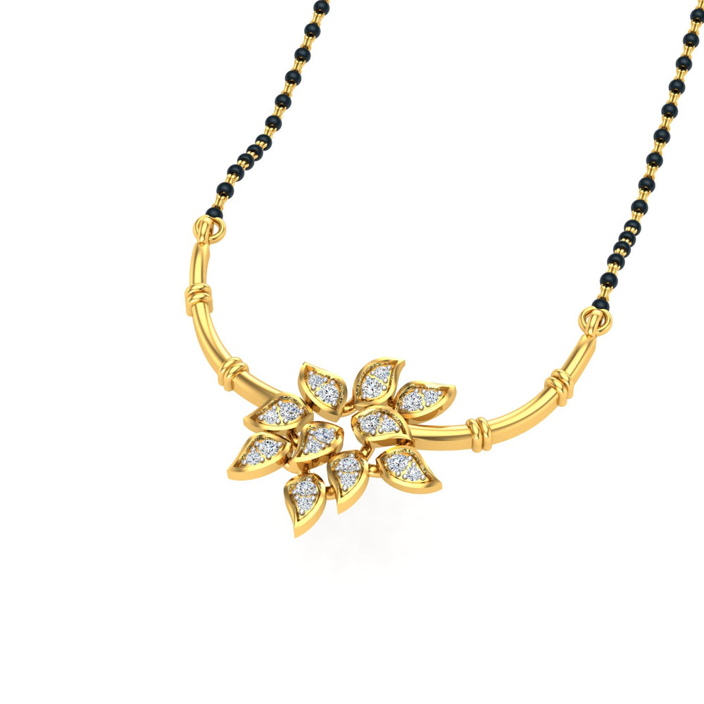 Floral Vine Charm Mangalsutra