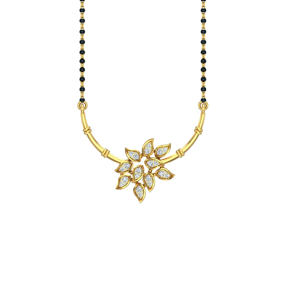 Floral Vine Charm Mangalsutra