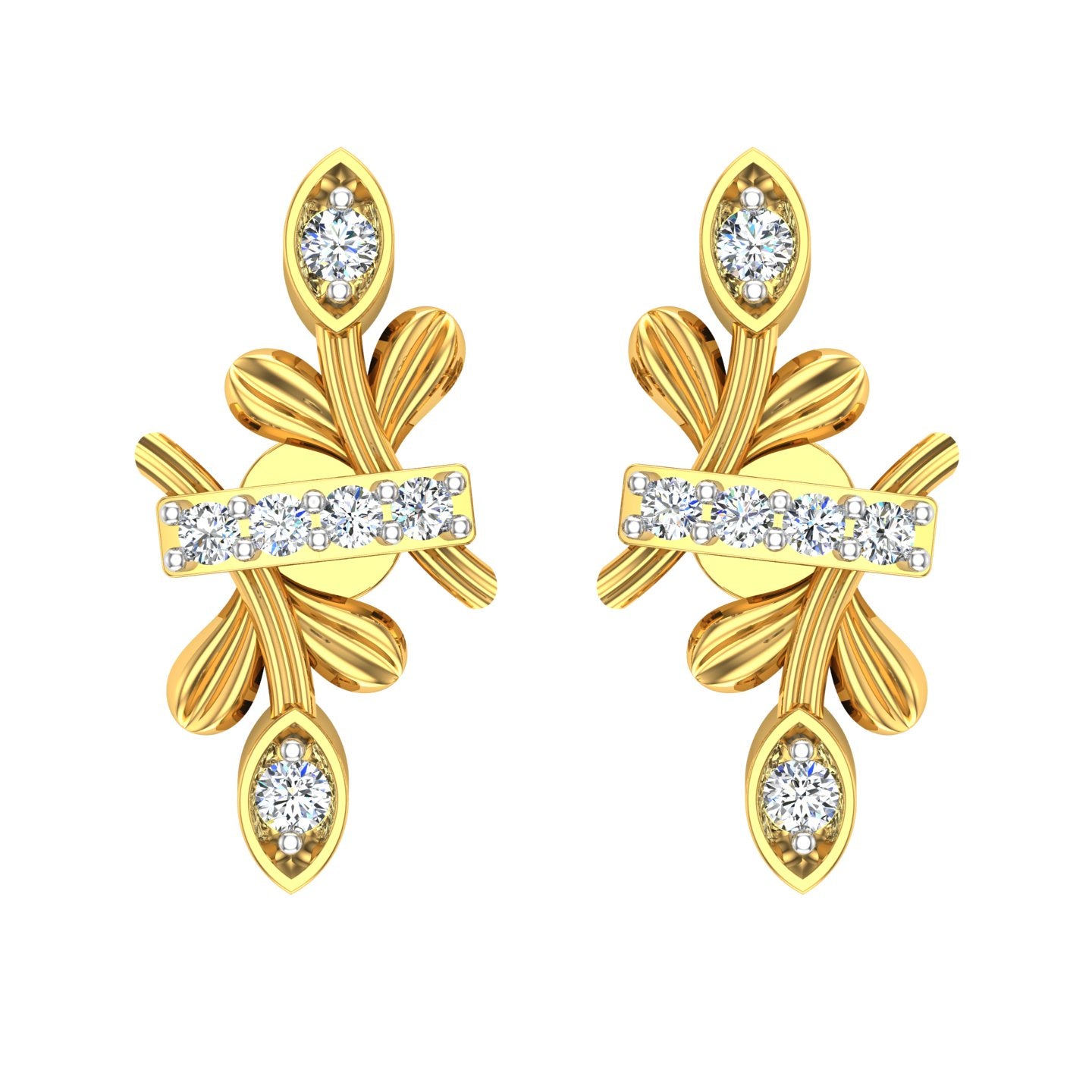 Royal Flora Cross Diamond Tops