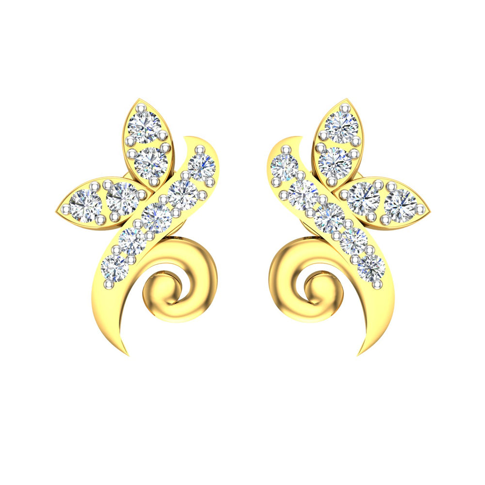 Butterfly Swirl Diamond Tops