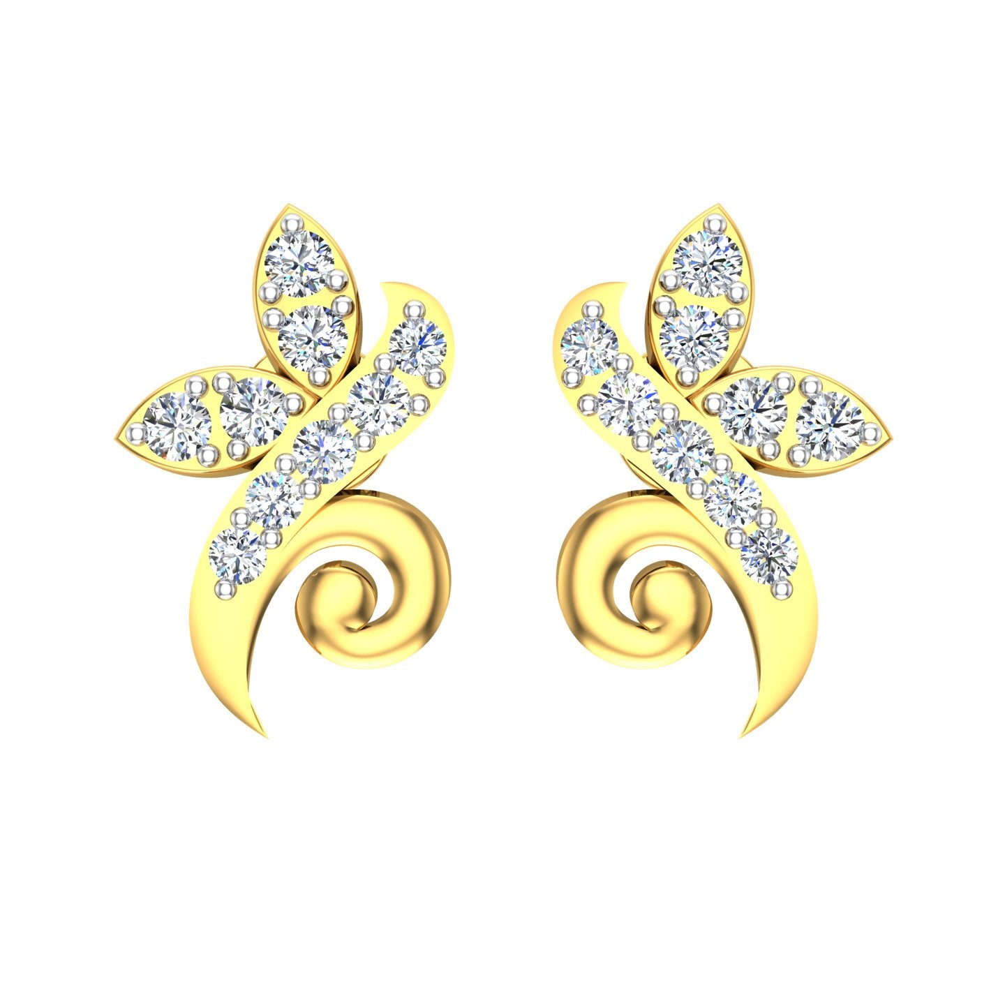 Butterfly Swirl Diamond Tops