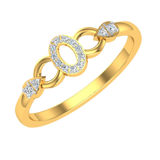 Reyna" Diamond & Gold Ring