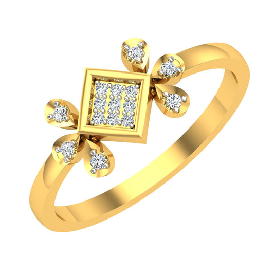 The Carita Ring" 18KT Yellow Gold Diamond Ring