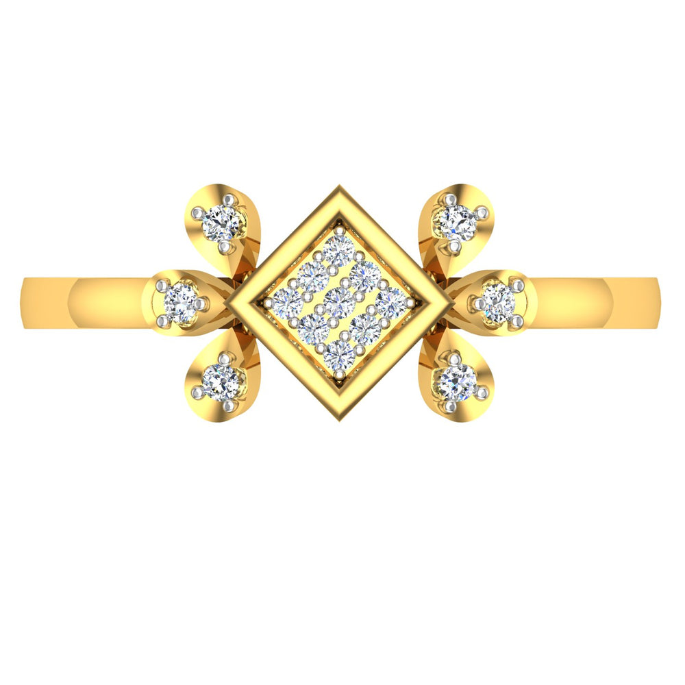 The Carita Ring" 18KT Yellow Gold Diamond Ring