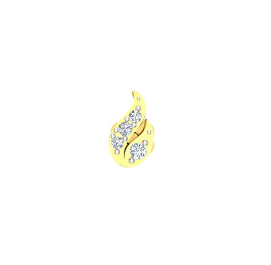 Celestial Flame Diamond Nose Pin