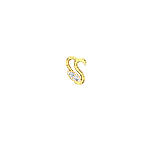 Royal Swan Diamond Nose Pin