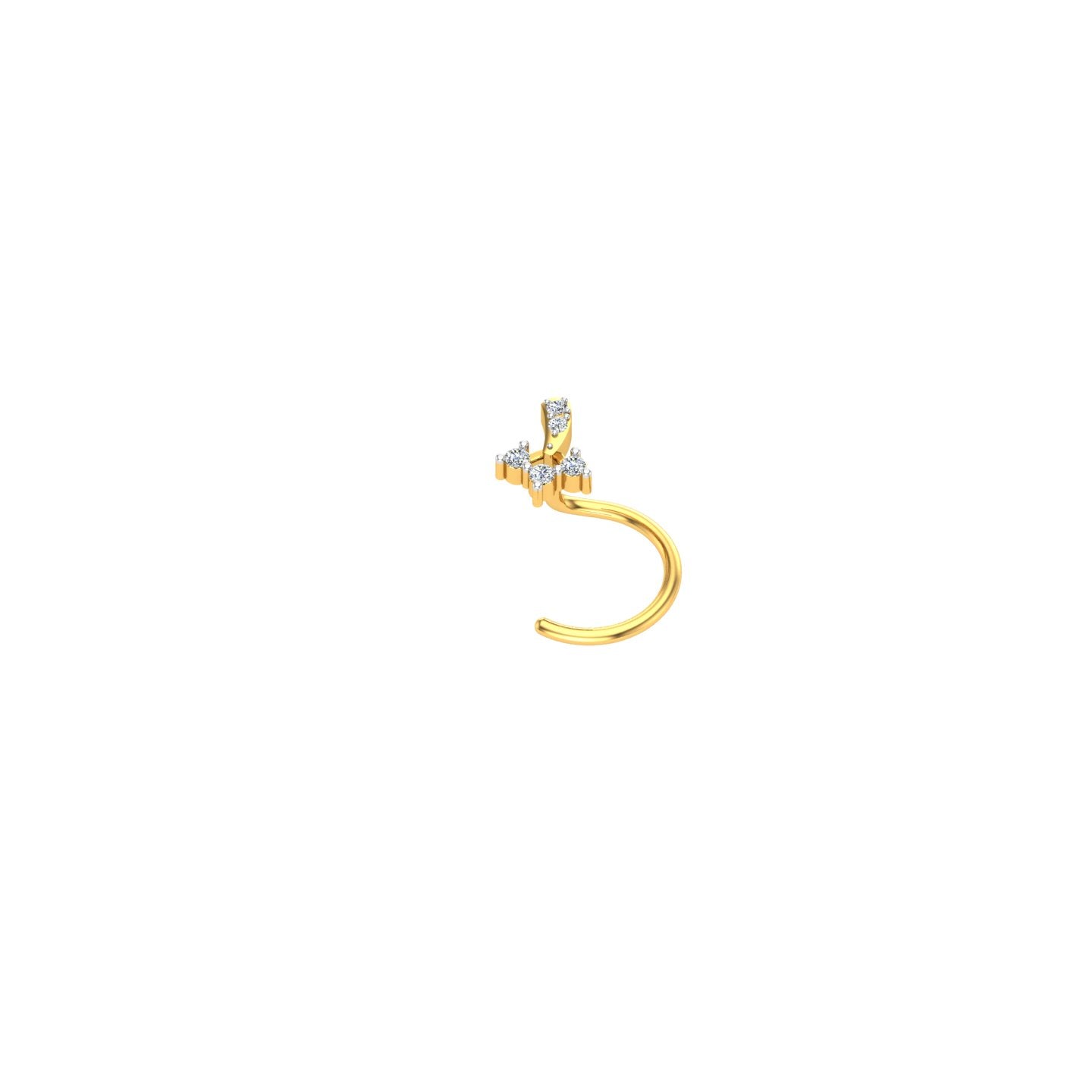 Royal Lotus Diamond Nose Pin