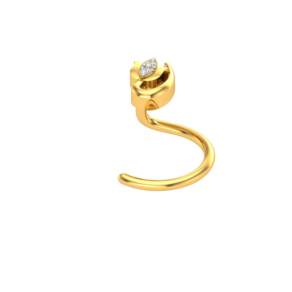 Royal Butterfly Diamond Nose Pin