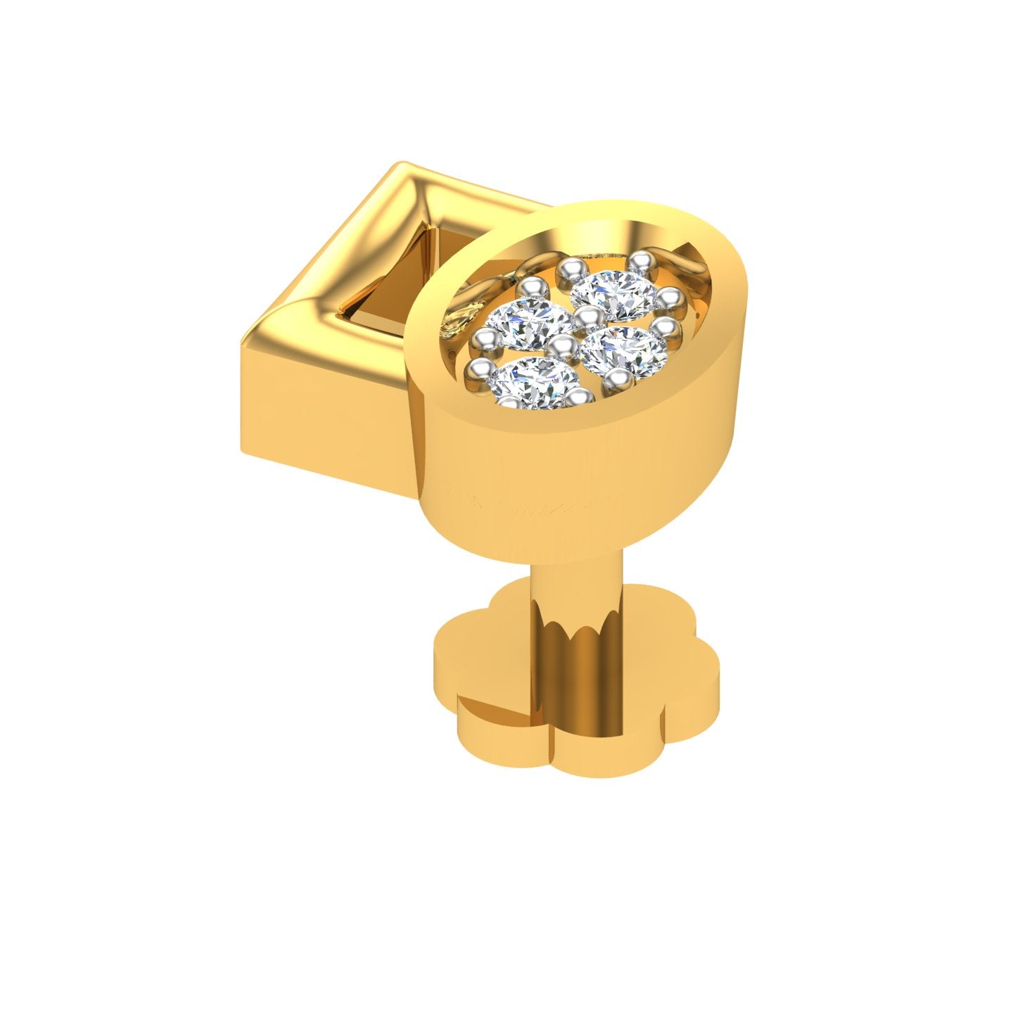 Infinity Loop Diamond Nose Ring