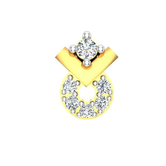 Royal Paisley Diamond Nose Ring
