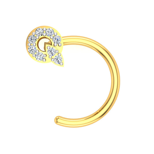Twilight Flame Diamond Nose Pin