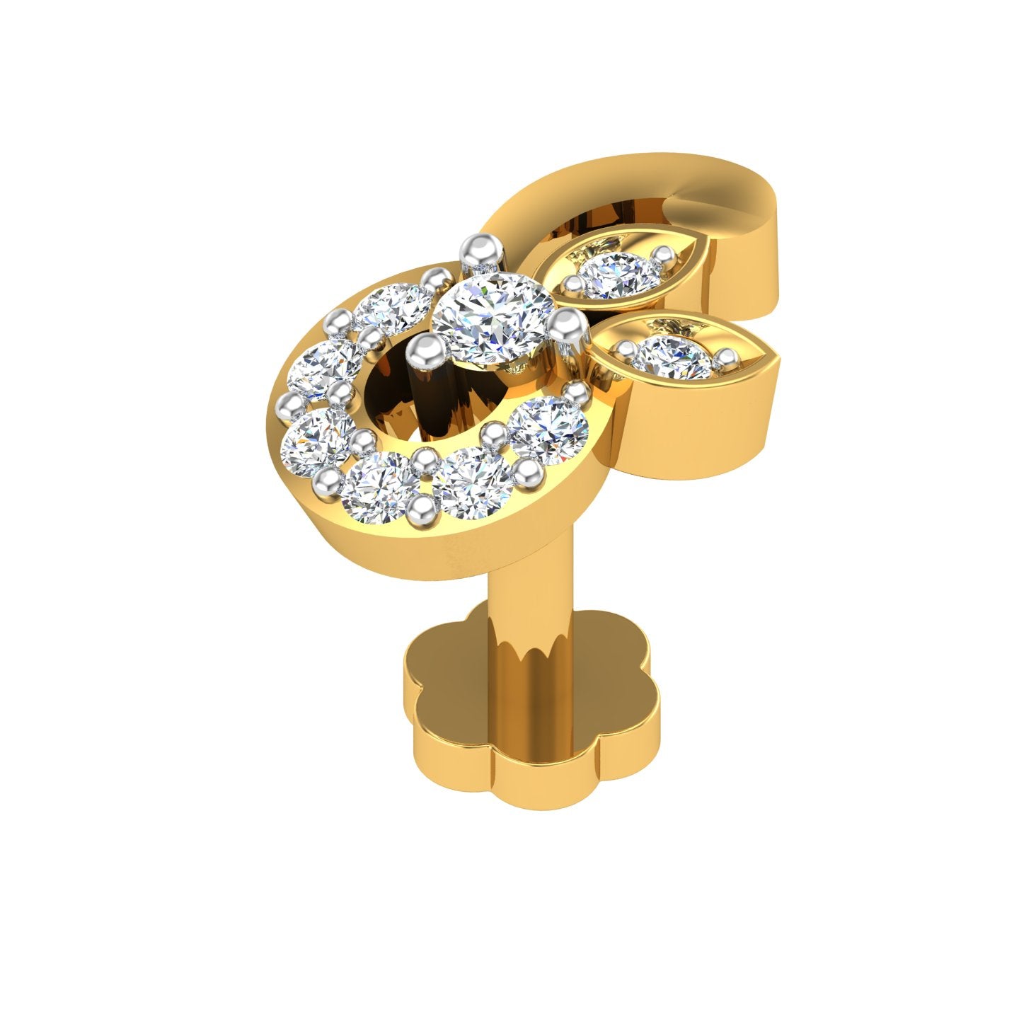Imperial Curl Diamond Nose Ring