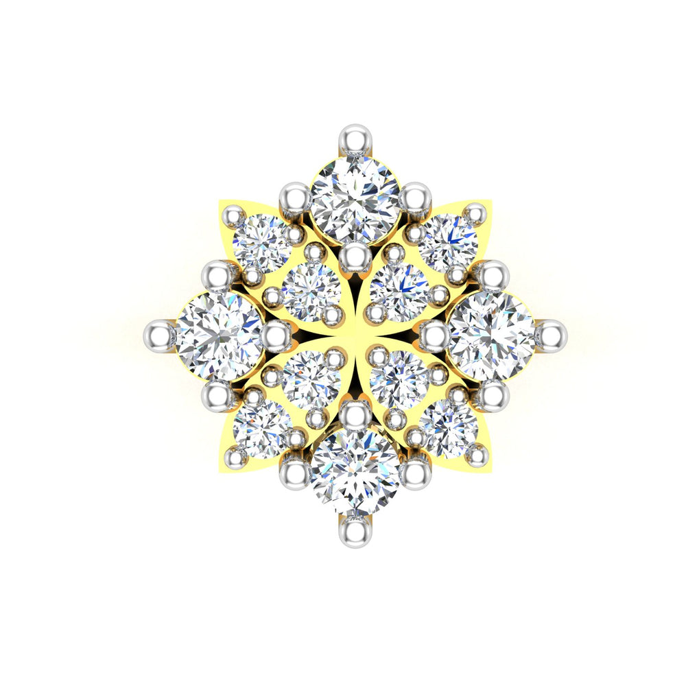 Royal Snowflake Diamond Nose Pin