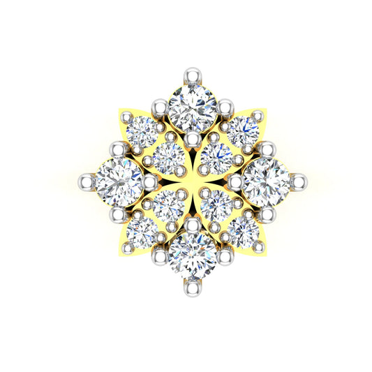 Royal Snowflake Diamond Nose Pin
