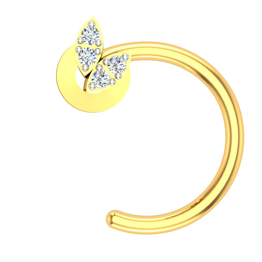 Radiant Starburst Diamond Nose Pin